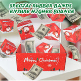 12pcs Surprise Gift Box Explosion, Merry Christmas Folding Bouncing Envelope (Red) BIXMK
