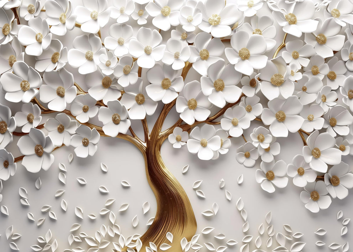 Flower Tree Puzzles for Adults 1000 Pieces Nature, Hard Floral Jigsaw Puzzle, Pretty Plant Orchid Puzzle BBOLDIN