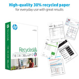 HP Printer Paper| 8.5 x 11 Paper | 30% Recycled Paper | 1 Ream - 500 Sheets | 92 Bright | Made in USA - FSC Certified |112100R HP Papers