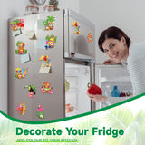 Kingdder 30 Pcs Hawaii Diamond Painting Magnets Kits Tiki Diamond Painting Art Refrigerator with Completed Tools for Summer DIY Craft Project, Party Favor, Fridge Locker Decor Kingdder