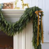 9 Ft Christmas Cedar Garland, Realistic Faux Pine Garlands, Green Artificial Greenery Garland for Winter Home, Mantle, Fireplace, Indoor, Outdoor Christmas Decorations (1Pcs) KIWDY