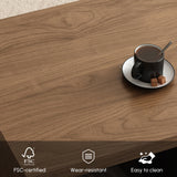homary Extendable Coffee Table, 47"-69" Expandable Walnut Coffee Table with 2 Drawers, Modern Adjustable Center Table for Living Room & Small Spaces (Black & Walnut) homary