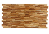 Bare Decor EZ-Wall 3D Mosaic Tile in Solid Teak Wood, Set of 10 Natural Finish Tiles Bare Decor