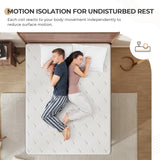Sweetnight King Mattress - 12 Inch King Size Hybrid Mattress, King Bed Mattress with Pocketed Coils for Motion Isolation & Pressure Relief, Nimbus Sweetnight