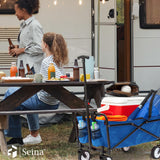 Seina Compact Folding 150-Pound Capacity Utility Cart, Royal Blue Seina