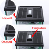 crapelles Glass Tank Spider Box Kit for Tarantula Feeder Insects Beetle Amphibians Terrarium Small pet,Washable mat,Resin Rock Shape Hideout, Artificial Flower crapelles