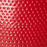 Glitzhome 40.5" D Christmas Red Hammered Metal Tree Collar, Decorative Tree Stand Cover Tree Ring for Christmas Decor Glitzhome