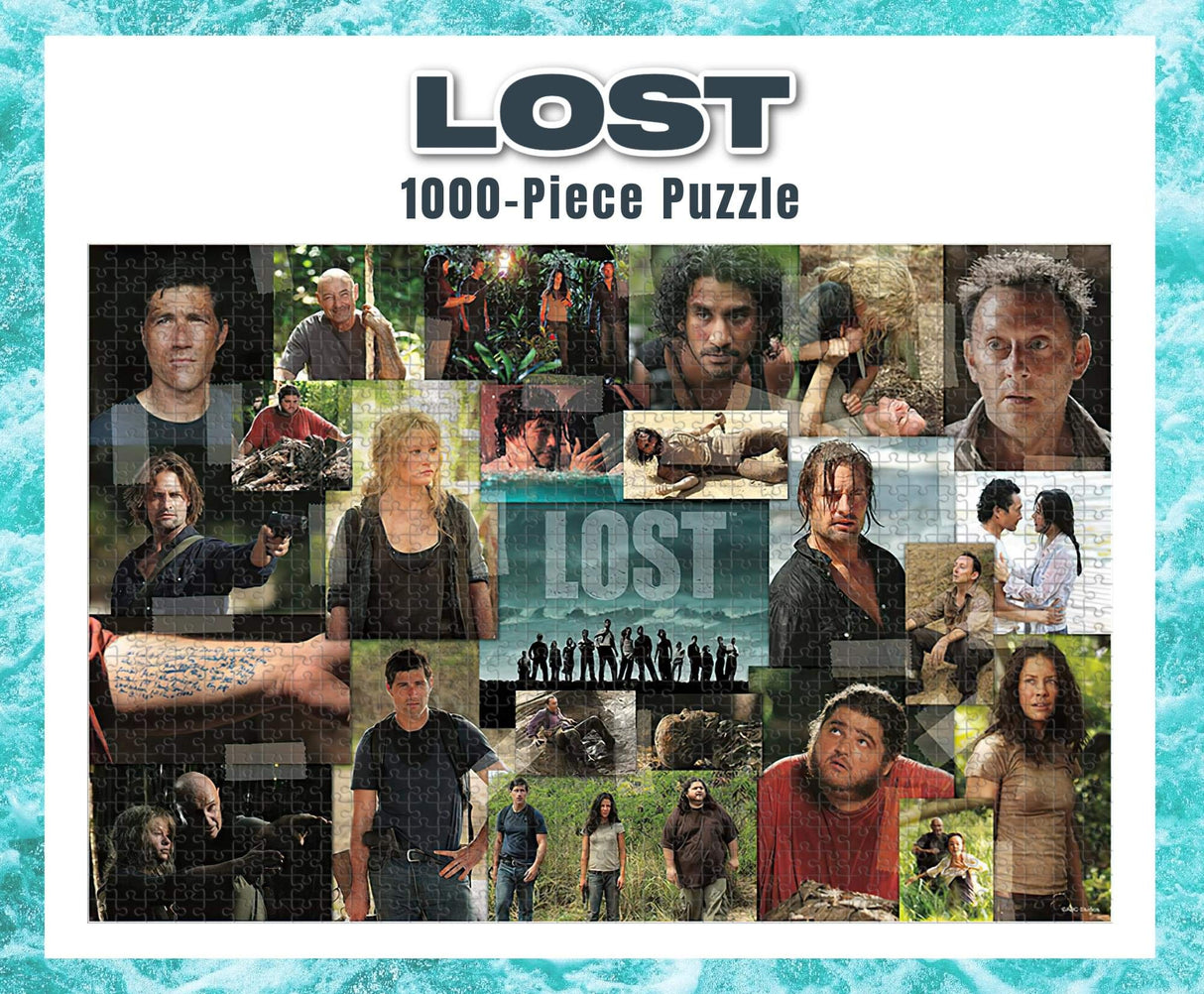 Lost TV Show Collage Puzzle for Adults and Kids | 1000 Piece Jigsaw Puzzle Toy | Challenging Interactive Brain Teaser for Family Game Night | 28 x 20 Inches Toynk