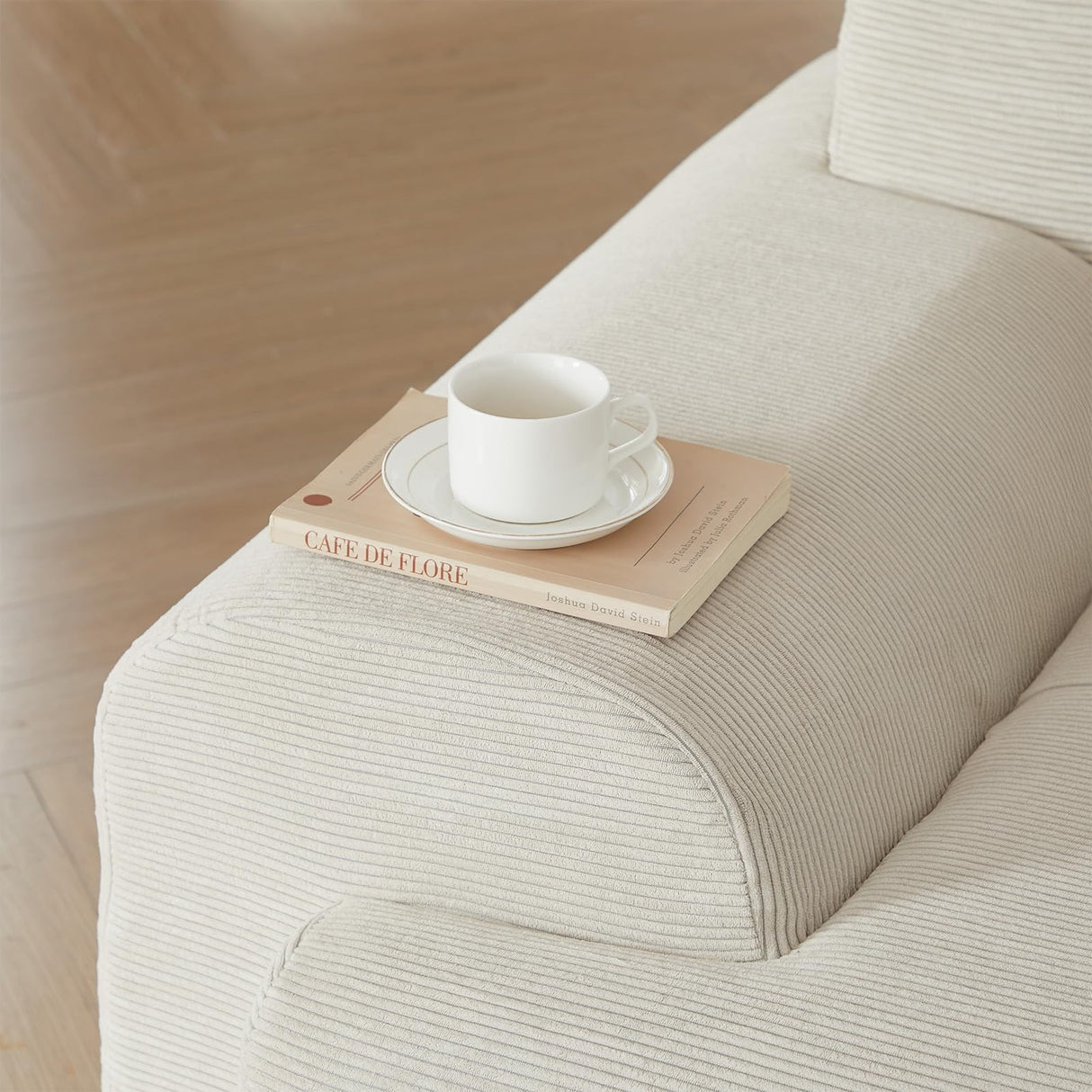 Cloud Couch – Boneless Modular Sectional Sofa with Ottoman, Oversized Sectional Couches for Living Room, Deep Seat, Soft Corduroy Fabric, Modern L-Shaped Lounge,U-Shaped Sectionals MYFUNSHOP