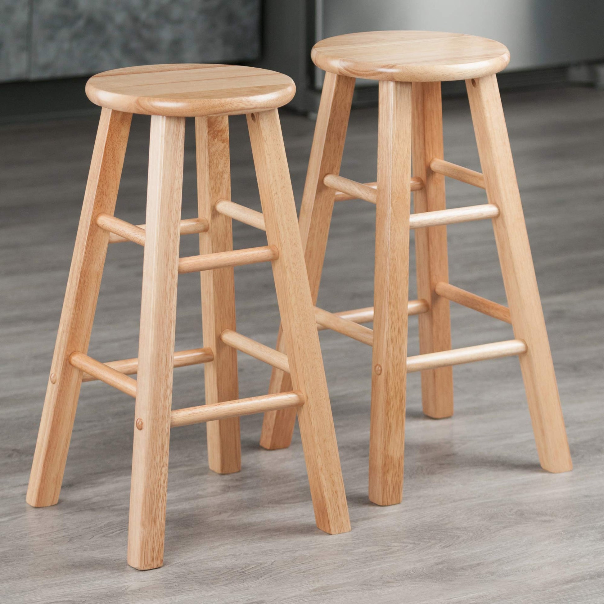 Winsome Element Counter Stools, 2-Pc Set, Natural - WoodArtSupply