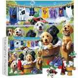 PICKFORU Dog Puzzles for Adults 1000 Pieces, Funny Animals Jigsaw Puzzles Golden Retriever, Difficult Puppy Puzzle as Wall Decor PICKFORU