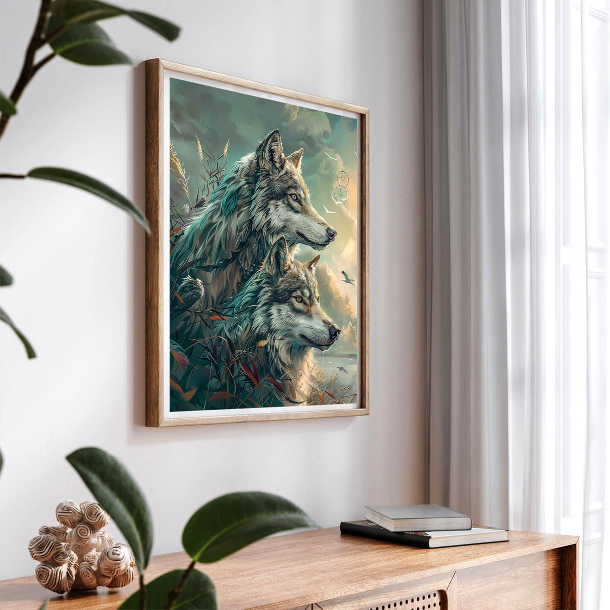 SKRYUIE Paint by Numbers Kit for Adults Beginner Wolf, Acrylic Animals Oil Painting by Numbers Kits with PaintBrushes Paintwork Art Crafts Canvas for Home Decor 16x20 inch c7 SKRYUIE