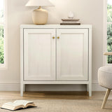 EYYTHUNG Sideboard Buffet Cabinet Set of 3 with Adjusable Shelves, Farmhouse Storage Cabinet, Credenza, Accent Cabinet, Kitchen Coffee Bar Console Cabinet for Living Dining Room, Antique White EYYTHUNG
