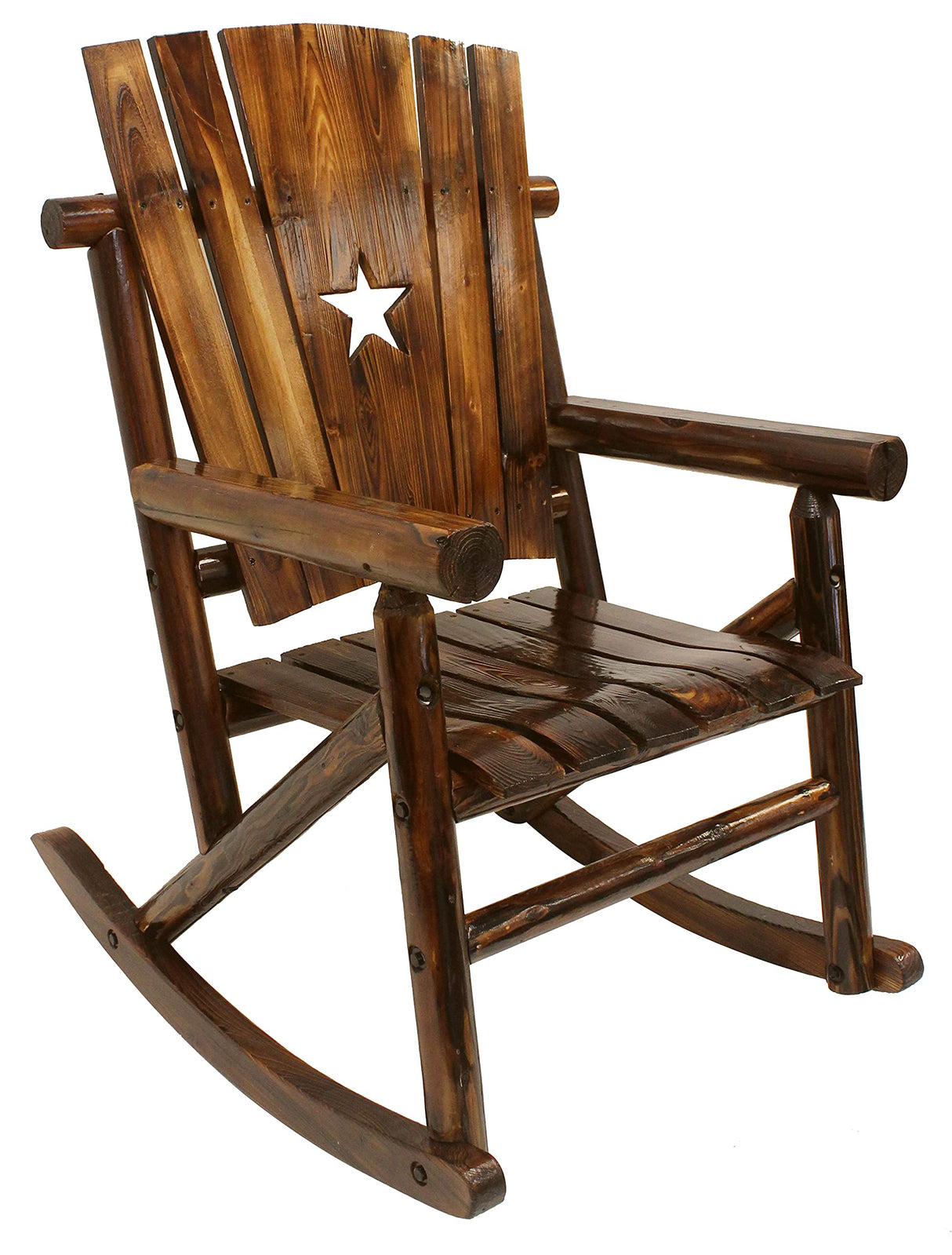 Char-Log Single Rocker with Star Leigh Country