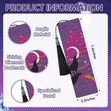 Wolf Diamond Art Bookmarks - 6 Pcs Wild Animal Diamond Painting Bookmarks, Wolf Theme 3D DIY Gem Art Rhinestone Crafts Kit for Adult Sitsink