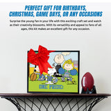 Sporticulture Snoopy Detroit Lions NFL Diamond Painting Craft Kit – Officially Licensed DIY Fan Art, Includes Pre-Sorted Gems, Stylus, Tray, and Instructions – Perfect for Framing and Display Sporticulture