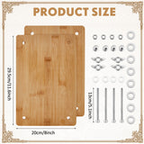 DoubleFill Book Binding Kits Book Press 11.6”x 7.9” Bamboo Wood Bookbinding Tools Set with Real Bone Folder Awl Large Eye Needles Wax Thread Cloth for Beginners DIY Bookbinding Supplies DoubleFill