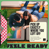 1500 Pieces Jigsaw Puzzle Caddy Board - Portable Jigsaw Puzzle Table Storage with 6 Puzzle Sorting Trays - 27”x 36” Porta-Puzzle Jigsaw Caddy with Non-Slip Surface for Adults & Kids - Puzzle Ready Puzzle Ready