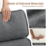 Korser Power Recliner Chair, Electric Recliner Chairs for Adults, Comfy Recliners for Living Room, Cashmere Reclining Chair with One-Touch Adjustment & Side Pockets for Reading, Bedroom, Lounge, Grey Korser