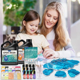 IGaiety Epoxy Resin, 64 OZ Epoxy Resin Kit, Fast Curing Clear Resin Epoxy Casting and Coating Epoxy Kit No Yellowing Resin High Gloss Craft Resin for Wood Table Top, DIY Art Crafts (32 OZ+32 OZ) IGaiety