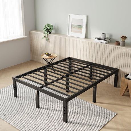 Novilla Full Size Bed Frame, 14 Inch Metal Platform Bed Frame Full Size with Storage Space Under Bed, Heavy Duty Steel Slat Support, Easy Assembly, No Box Spring Needed Novilla
