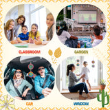 Yousoontic 24 Sets Mandala Suncatchers Kits DIY Window Paint Art Suncatchers Mandala Flower Craft Kits for Classroom Art Craft Summer Sun Catchers for Party Favors Yousoontic