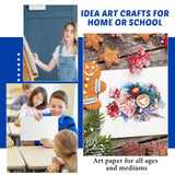 Sherr 300 Sheets 3 Sizes Painting Paper 90 lb/ 160 GSM White Artist Drawing Writing Paper for Kids Students Painting Beginners Artists Drawing Sketch, 5 x 7, 6 x 9, 9 x 12(Watercolor) Sherr