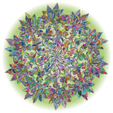 Bgraamiens Puzzle-Magic Tree of Life -1000 Pieces Colorful Leaves Round Mandala Puzzle Color Challenge Jigsaw Puzzles Bgraamiens