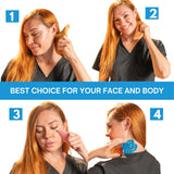 Wood Therapy Massage Tools 8-in-1, Lymphatic Drainage Massager, Maderoterapia Kit - Anti Cellulite Complete Body Sculpting Tools for Total Relaxation & Relief - Massager Tool for Anti Aging Therasentials