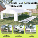 Quictent 20x40 Party Tent Heavy Duty Upgraded Galvanized Outdoor Canopy Tent Carport Wedding Event Shelter Wedding Tents for Parties with Storage Bags Quictent