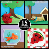 Make & Play: Jumbo Pipe Cleaner Crafts - 15 Projects to Create, Make Fuzzy & Fun Creatures & Animals, DIY Art & Crafts Activity Kit, Kids Ages 8+ SpiceBox