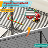 Golpart 6 Tier Adjustable Storage Shelves Narrow Mesh Gaps Metal Utility Shelf Wire Shelving Unit Organizer Rack for Home Kitchen Office Bathroom Pantry Room10 D x 16" W x 60" H Black Golpart