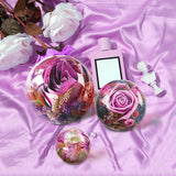 Voaesdk 6 Pcs Clear Resin Molds Silicone Set, Transparent Seamless Sphere and Deep Cube Silicone Molds, Large Ball Square Epoxy Resin Molds for Flowers Preservation Home Decor Voaesdk