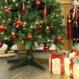 Blissun 360-Degree Rotating Adjustable Christmas Tree Stand, Suitable for Up to 7.8 Feet Artificial Christmas Trees, Dark Green Blissun