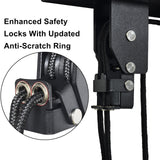 TRUSOON Kayak Hoist, Heavy Duty Kayak Pulley System for Garage Ceiling, Hold Up to 150 lbs Capacity, Canoe Garage Lift Storage System, Fit 10-18 Foot Ceilings, Black TRUSOON