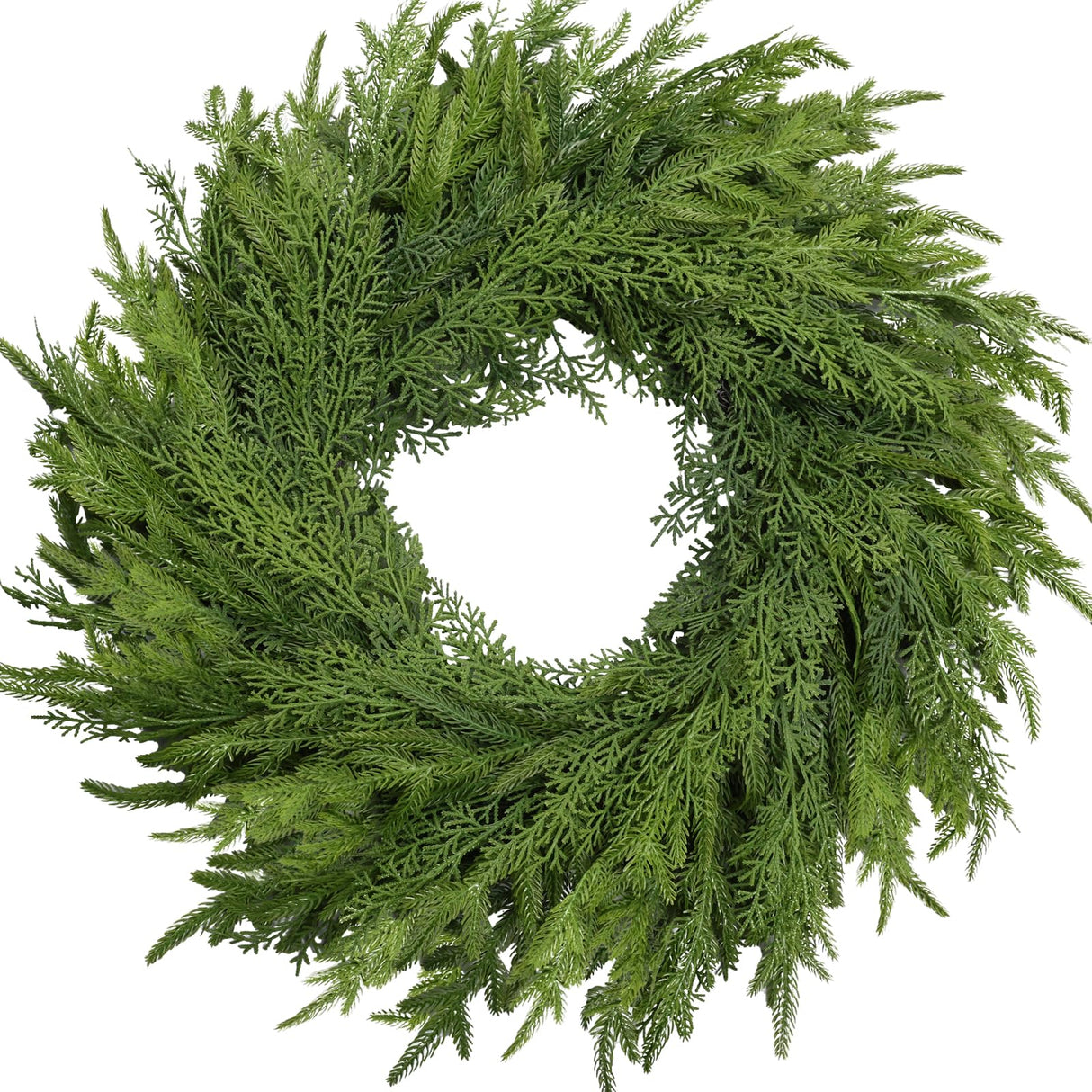 26 Inch Christmas Wreath, Christmas Wreaths for Front Door, Artificial Pine Wreath for Table Wall Window Indoor Outdoor Christmas Decoration OZFHUA