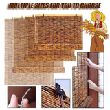 Outdoor Bamboo Shades for Patio Bamboo Roll Up Blinds, Bamboo Roll Up Shades Reed Shades Bamboo Roller Blinds Patio Shades Roll Up Outdoor for Indoor/Outdoor Privacy 25×67in（W×H） White OCAZI