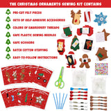 CiyvoLyeen Christmas Sewing Kit for Kids Felt Christmas Ornaments Craft Supplies DIY Activity for Girls and Boys Educational Sewing Gift for Child Set of 12 CiyvoLyeen