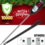 Antonki Digital Meat Thermometer with Backlight, Long Food Temperature Probe Instant Read Food Thermometer for Cooking and Baking, Kitchen, Candy, Grill, BBQ, Oil - Battery Included Antonki