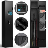 Marcree 2-3 Gun Safe, Biometric Gun Cabinet for Rifles and Pistols, Rifle Gun Safe with Dual Alarm System, Shotgun Safe with Removable Shelf and Mute Function, Fingerprint Lock Marcree