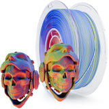 ZIRO Matte 3-in-1 Color Change PLA Filament 1.75mm, Magic Discoloration 3D Printer Filament, Different Color Coextrusion Chrome 3D Material, Fit Most FDM 3D Printers,1KG/2.2lb Spool, Neon ZIRO
