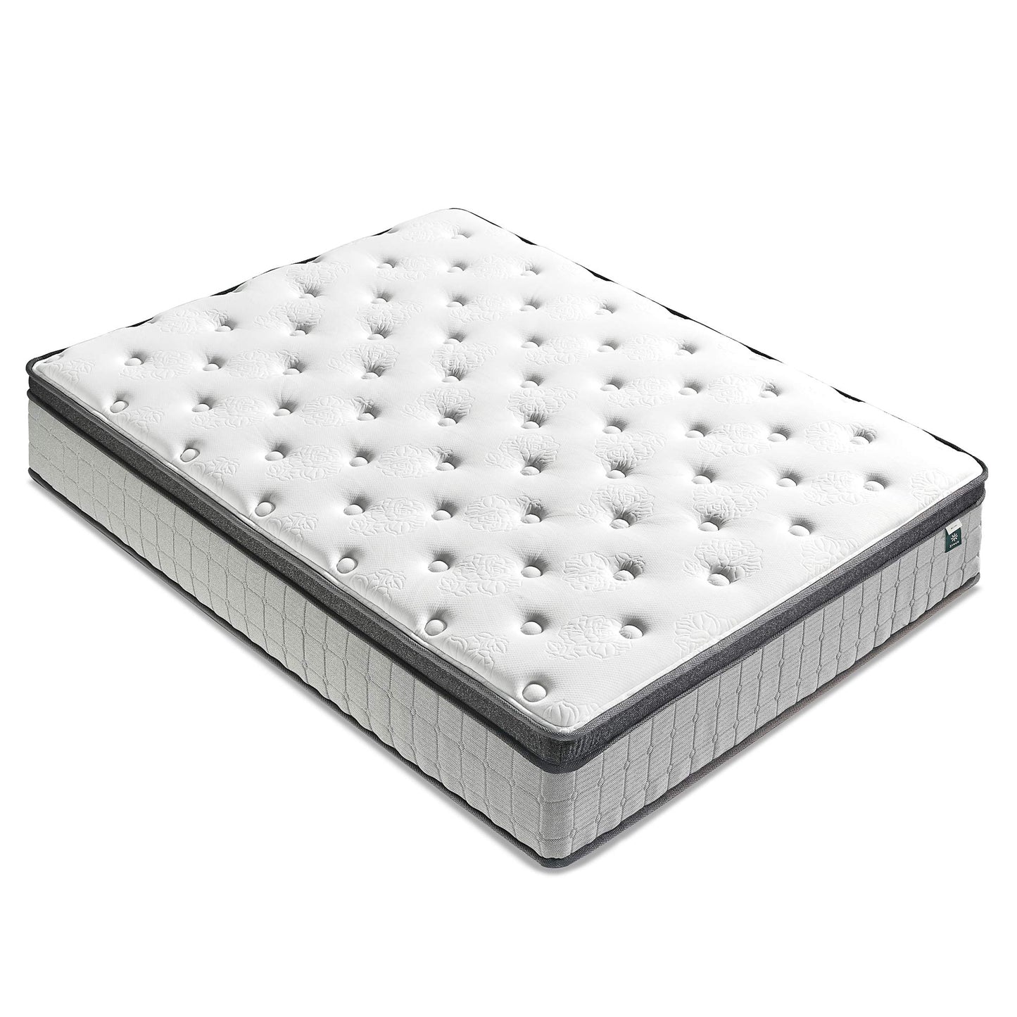 ZINUS 12 Inch Comfort Support Cooling Gel Hybrid Mattress, Queen, Euro Top Innerspring Mattress, Motion Isolating Pocket Springs, Mattress in A Box