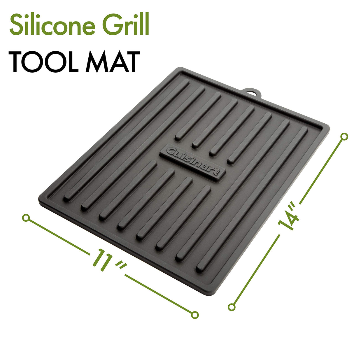 Cuisinart CTM-820 Silicone Tool, Black Grill Mat Cuisinart
