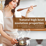 HANSGO 2PCS Wooden Cooking Spoons, Large Wooden Cooking Spoons Wooden Kitchen Utensil for Cooking Serving Mixing HANSGO