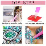 KUFWKEY African Diamond Art Kits for Adults,Partial 5D DIY Diamond Painting kit for Beginners,Special Shaped Diamond Art,Sparkling gem Art,Diamond dots,Mosaic Kits,Home Decor,Large Size 16X28 inch KUFWKEY