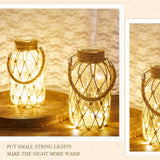 Set of 2 Rope Net Dry Flower Glass Vase 7.9 x 4 Inches Wicker Farmhouse Vase Coastal Decor for Wedding Tables Home Rustic Hanging Mason Jar Rope Wrapping Decorative Bottles Nautical Decor Sabary