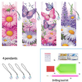 4pcs Butterfly Diamond Art Bookmarks,Diamond Painting Bookmarks Kits for Adult,DIY Gem Art Small Crafts with Rhinestone Tassel,Paint by Diamonds for Graduation Birthday Reader Gifts. (Butterfly) NDNXYXGS