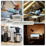 EP 75 Ft Outdoor Extension Cord - 16/3 SJTW Green Electrical Cable with 3 Prong Grounded Plug EP