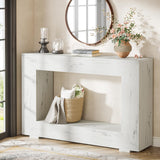 Tribesigns Farmhouse Console Table, 47 Inches Entryway Console Table with Storage, Industrial Hallway Accent Table for Living Room, Entrance Tribesigns