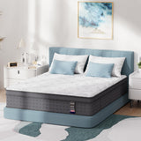 King Size Mattress 14 inch, Medium Firm Hybrid Mattresses with Cooling Gel Memory Foam, King Mattress in a Box, Independent Spring for Motion Isolation, Pressure Relief & Upgraded Support, CertiPUR-US Pamag pieeoo